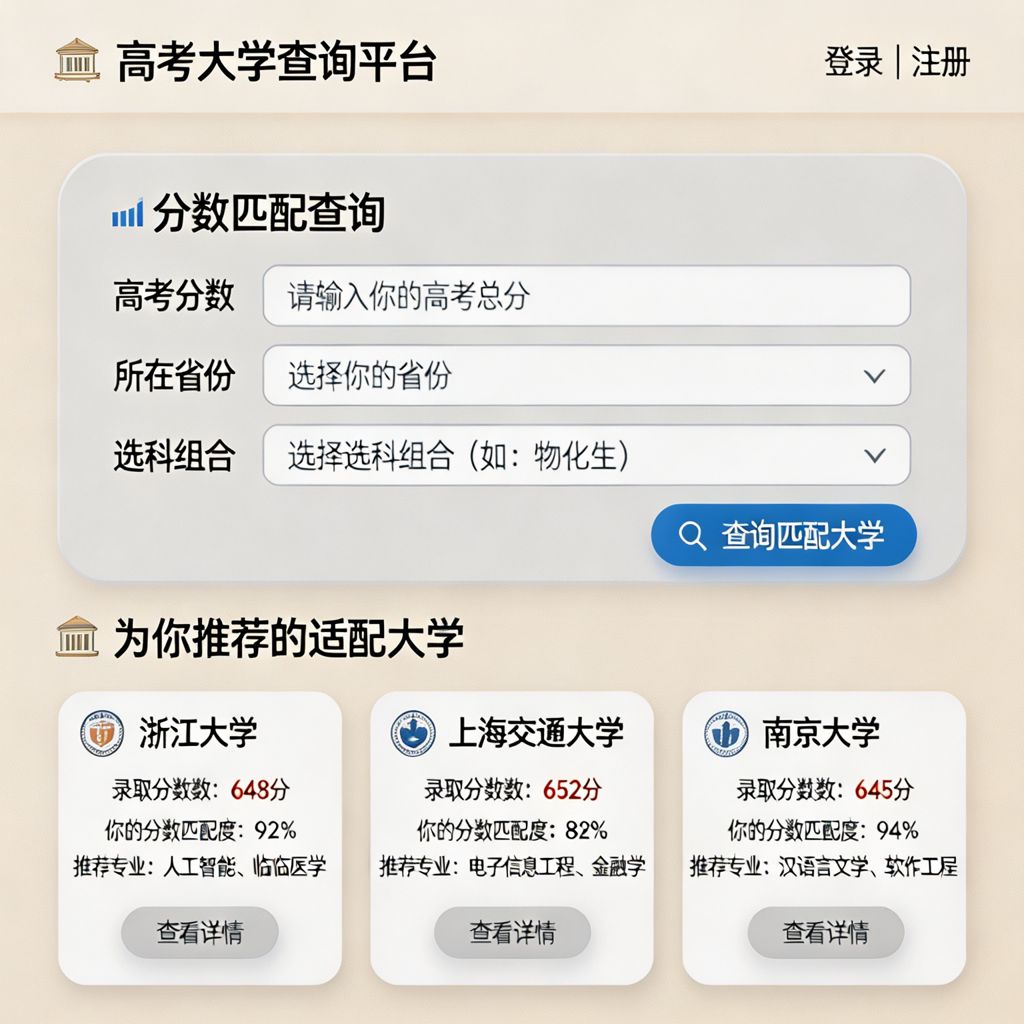 高考分数查询大学平台